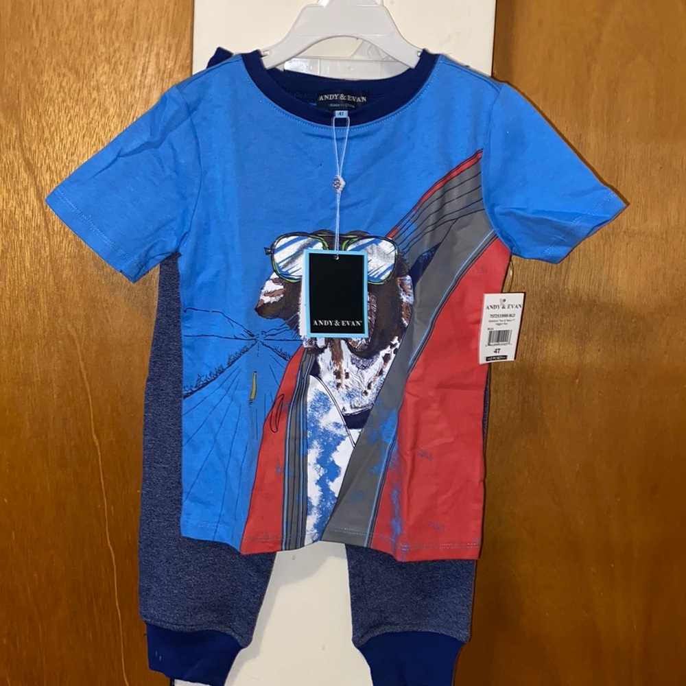 💙🐶💙NWT Andy & Evan Shirt & Jogger Pants